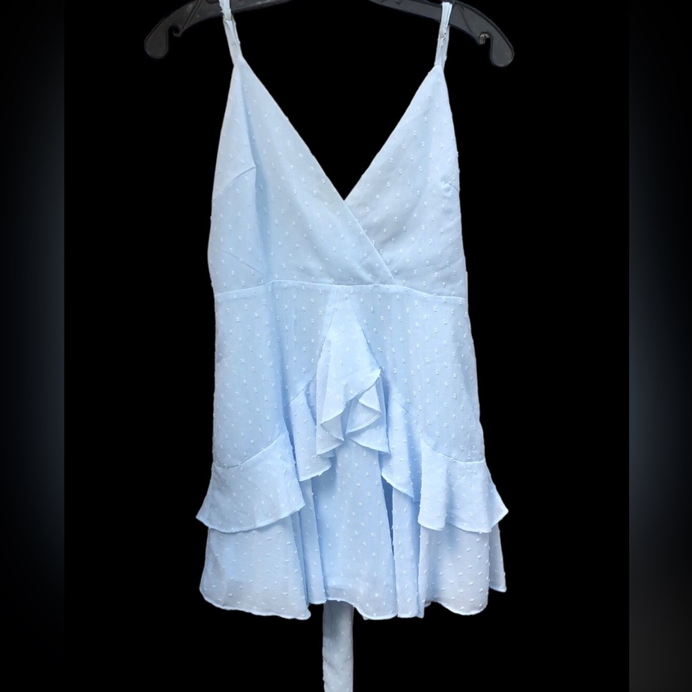 Adorable Hello Molly Baby Blue Babydoll dress Size M